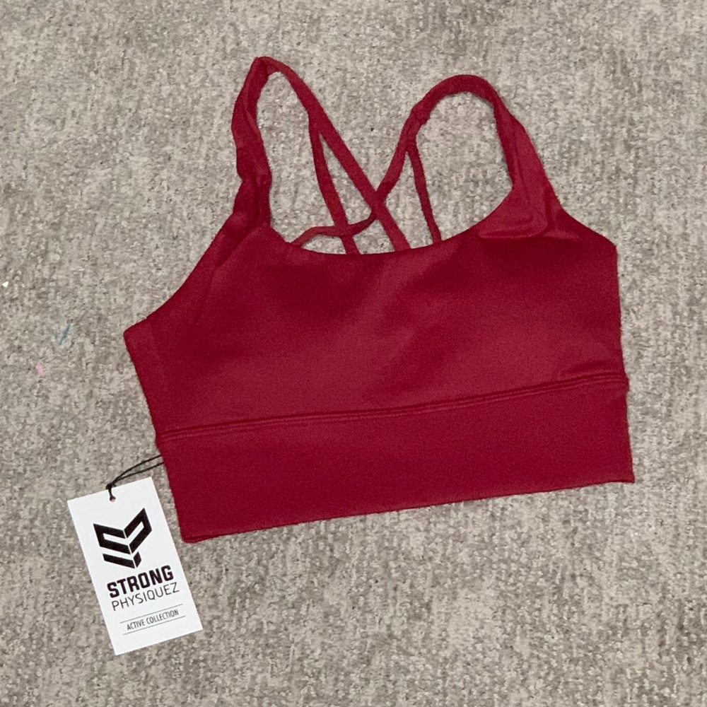 Red Sports Bra. (Red Eve) Strong Physiqu…